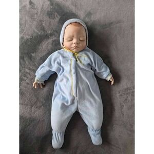 Vintage Joyce A Wolf Porcelain Sleeping Baby 1993 Ashton-Drake Newborn Doll